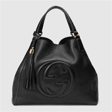 gucci satchel black|clearance gucci handbags.